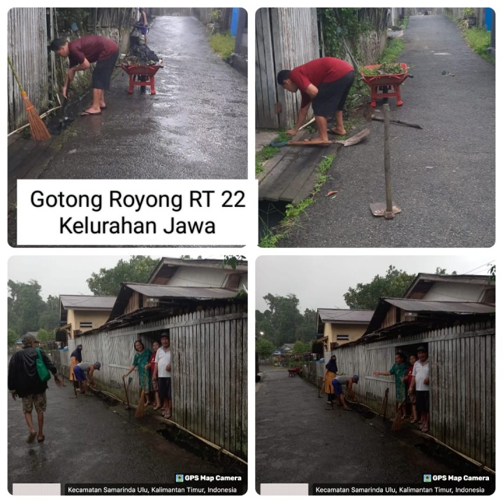 Melaporkan  Gotong Royong  28/04/2024 Kelurahan Jawa Gotong Royong di Masing Masing RT 01,02,04, 17,22,31,34 di Pimpin Oleh masing masing RT dan Warga nya Alhamdulillah Terkoordinasi danTerlaksana dengan baik
