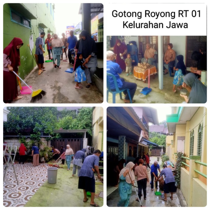 Melaporkan  Gotong Royong  28/04/2024 Kelurahan Jawa Gotong Royong di Masing Masing RT 01,02,04, 17,22,31,34 di Pimpin Oleh masing masing RT dan Warga nya Alhamdulillah Terkoordinasi danTerlaksana dengan baik