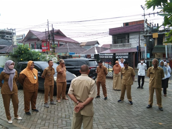 Ijin melaporkan 06/05/2024 Apel Pagi di halaman Kelurahan Jawa