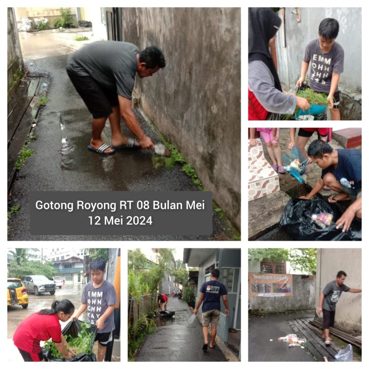Ijin melaporkan 9/05/2024 s/d 11/05/2024 Kegiatan gotong royong Kelurahan Jawa : 02, 03√, 08√, 09√, 10√, 11√, 12√, 13√, 14√, 15√, 17√, 19√, 20√, 21√,23√, 24√, 25√, 29√,33√, 38√, dan 39√ Kelurahan Jawa Kecamatan Samarinda Ulu