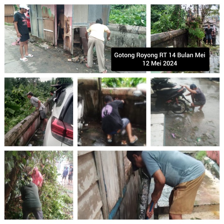 Ijin melaporkan 9/05/2024 s/d 11/05/2024 Kegiatan gotong royong Kelurahan Jawa : 02, 03√, 08√, 09√, 10√, 11√, 12√, 13√, 14√, 15√, 17√, 19√, 20√, 21√,23√, 24√, 25√, 29√,33√, 38√, dan 39√ Kelurahan Jawa Kecamatan Samarinda Ulu