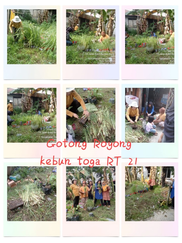 Ijin melaporkan 9/05/2024 s/d 11/05/2024 Kegiatan gotong royong Kelurahan Jawa : 02, 03√, 08√, 09√, 10√, 11√, 12√, 13√, 14√, 15√, 17√, 19√, 20√, 21√,23√, 24√, 25√, 29√,33√, 38√, dan 39√ Kelurahan Jawa Kecamatan Samarinda Ulu