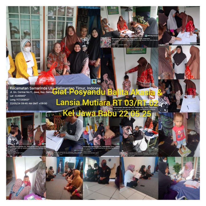 Izin melaporkan 5/22/2024 kegiatan Giat Posyandu Balita & Lansia Mutiara