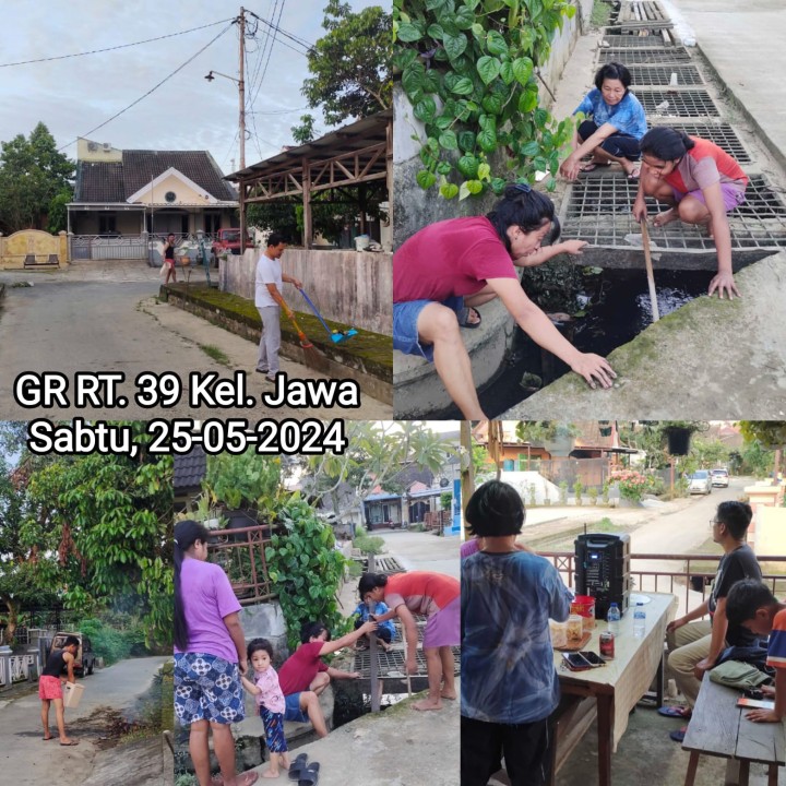 Kegiatan Gotong Royong RT tanggal 5/25/2024 Kelurahan Jawa : 16√, 33√ dan 39