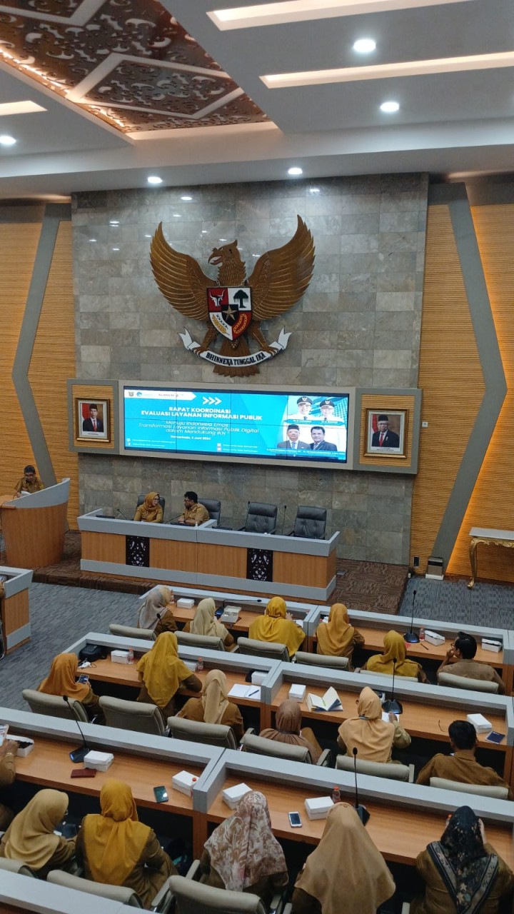 Ijin melaporkan 3/6/2024 Menghadiri acara rapat di ruang Mangkupales Balaikota tentang koordinasi dgn tema menuju Indonesia Emas Tranformasi layanan publik Digital dalam rangka pendukung IKN