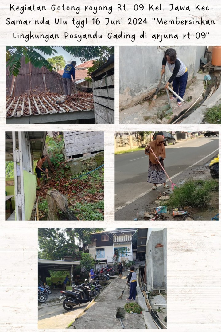 Tanggal 16/6/2024 (Minggu) : RT. 04√, 06√, 07√, 09√, 17√, 22√,, 26√, 28√ (14/6), 30√, 31√, 35√, 36 (pending), 39√ (Tim Hantu Banyu), dan 40√.