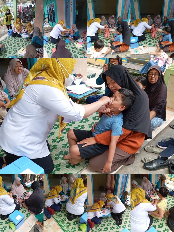 Ijin melaporkan 23/07/2024 Melaksanakan Kegiatan Hari Anak Nasional dan Pekan Imunisasi Nasional serentak di Kelurahan jawa - Kelurahan Jawa - Puskesmas Pasundan  - Ketua TP PKK kelurahan Jawa/Bunda Paud  - Babinsa dan Babinkamtibmas  - Ketua Posyandu berserta Kader yg Melaksanakan