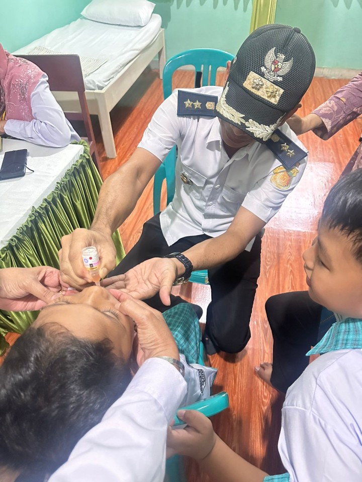 Ijin Melaporkan 24/07/2024 Kegiatan Hari PIN Polio di SD katolik bersama Lurah,Sekretaris Lurah, Kasi Kesra, Ketua TP.PKK Kelurahan Jawa, Babinsa & Babinkantibmas