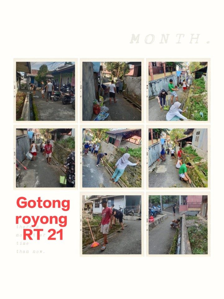 Ijin Melaporkan Jadwal Kegiatan Gotong Royong RT minggu ke-4 Juli 2024 Kelurahan Jawa : Tanggal 28/7/2024 (Minggu) : , RT. 01√, 03√, 04√, 05, 06√, 07√, 09√, 10√, 11✓, 12√, 13√, 14√, 16 (26/7)√, 18√, 21√, 22√, 27√, 28√, 30√, 34√, 36√, 37√,  39 ✓dan 40√. Bersama :  - Camat Samarinda ulu  - lurah Jawa  - Kasi ekobang kel.jawa  - Ketua RT 30 dan warganya  - dan RT lainnya di Laksanakan oelhy RT masing dan wargany Di RT 30 jl Pasundan belakang Ruko Pasundan Pengecekan Draenase Pembagi dari saluran KS.tubun luar dan sekaligus gotong Royong bersama warga Di lingkungan setempat