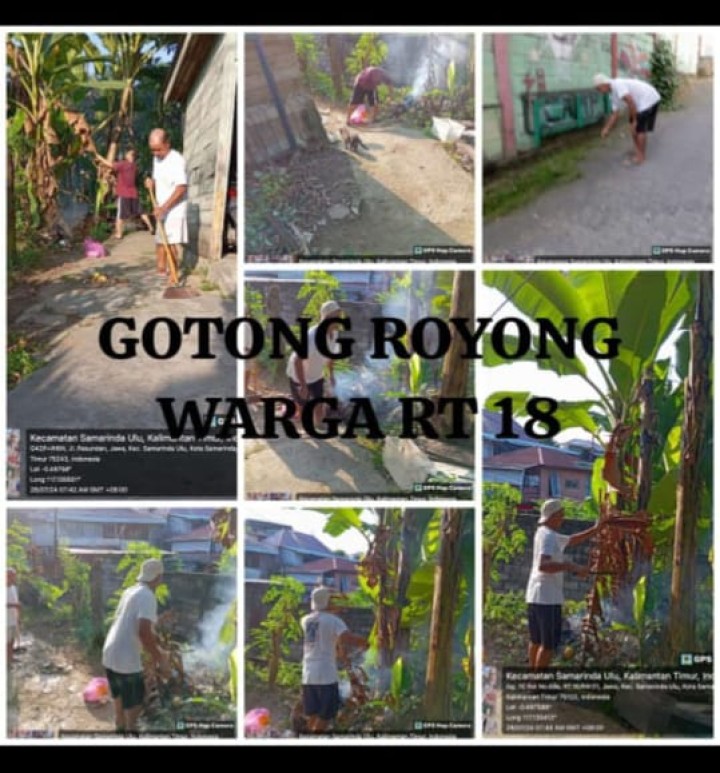 Ijin Melaporkan Jadwal Kegiatan Gotong Royong RT minggu ke-4 Juli 2024 Kelurahan Jawa : Tanggal 28/7/2024 (Minggu) : , RT. 01√, 03√, 04√, 05, 06√, 07√, 09√, 10√, 11✓, 12√, 13√, 14√, 16 (26/7)√, 18√, 21√, 22√, 27√, 28√, 30√, 34√, 36√, 37√,  39 ✓dan 40√. Bersama :  - Camat Samarinda ulu  - lurah Jawa  - Kasi ekobang kel.jawa  - Ketua RT 30 dan warganya  - dan RT lainnya di Laksanakan oelhy RT masing dan wargany Di RT 30 jl Pasundan belakang Ruko Pasundan Pengecekan Draenase Pembagi dari saluran KS.tubun luar dan sekaligus gotong Royong bersama warga Di lingkungan setempat