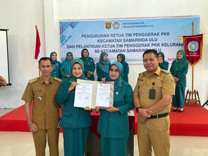 Ijin melaporkan 29/07/2024 Kegiatan pengukuhan dan Pelantikan Ketua TP PKK Kecamatan Samarinda ulu dan Ketua TP PKK kelurahan sekecamatan Samarinda ulu masa bakti 2024-2029