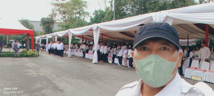 Ijin melaorkan 28/08/2024 Kasi Pemerintahan Menghadiri  Pengukuhan Pengurus  Lembaga Pemberdayaan Masyarakat (LPM) Kelurahan  se-Kota Samarinda