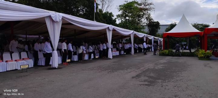 Ijin melaorkan 28/08/2024 Kasi Pemerintahan Menghadiri  Pengukuhan Pengurus  Lembaga Pemberdayaan Masyarakat (LPM) Kelurahan  se-Kota Samarinda