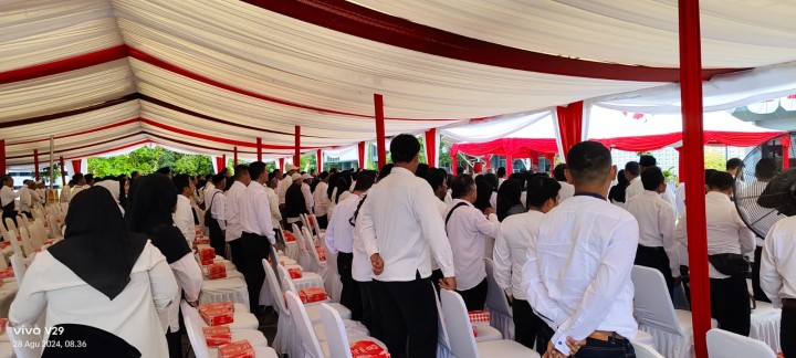 Ijin melaorkan 28/08/2024 Kasi Pemerintahan Menghadiri  Pengukuhan Pengurus  Lembaga Pemberdayaan Masyarakat (LPM) Kelurahan  se-Kota Samarinda
