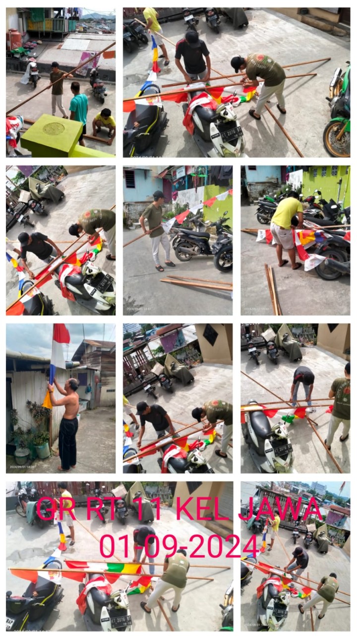 Ijin Melaporkan  Gotong Royong  Minggu 1-09- 2024  Kelurahan Jawa :  RT. 01√, 02√, 08, 10√, 11√, 12√, 13√, 14√, 15√, 16√, 17√, 19√, 23, 29√, 30√, 34√, 36√, Dan RT 25 (30-08-2024) Di Laksanakan oleh Ketua RT Masing Masing berserta warga nya