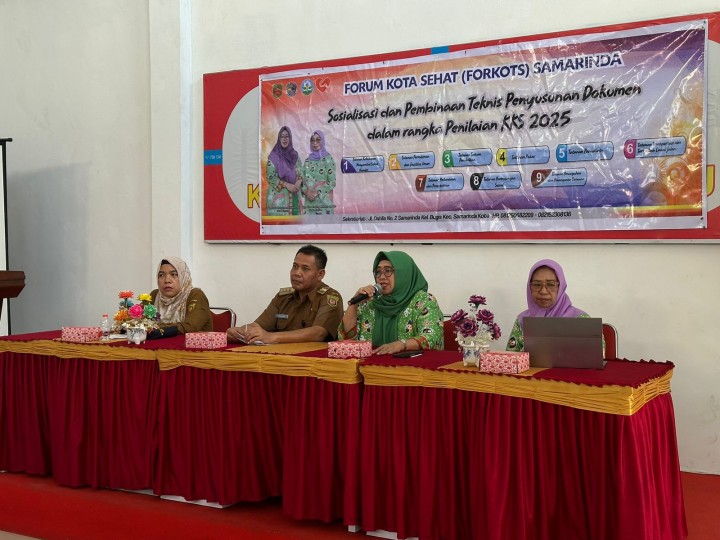 Ijin melaporkan 3/9/2024 Sosialisasi dan Pembinaan  Tekhnis Penyusunan Dokumen dalam rangka Penilaian KKS 2025 oleh ibu Hj. Rinda Andi Harun (Forum Kota Sehat) FORKOTS samarinda