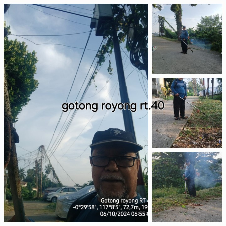 Ijin Melaporkan   Gotong Royong   Kelurahan Jawa : Tanggal 05/10/2024 (Sabtu) : RT. 04√, dan 36√. Tanggal 06/10/2024 (Minggu) : RT. 01√, 03√, 05√, 06√, 07√, 08√, 16√, 18√, 22√, 23√, 24√, 26√, 27√, 28√, 30 , 31√, 32√, 33, 34√, 35, 37√, dan 40√.