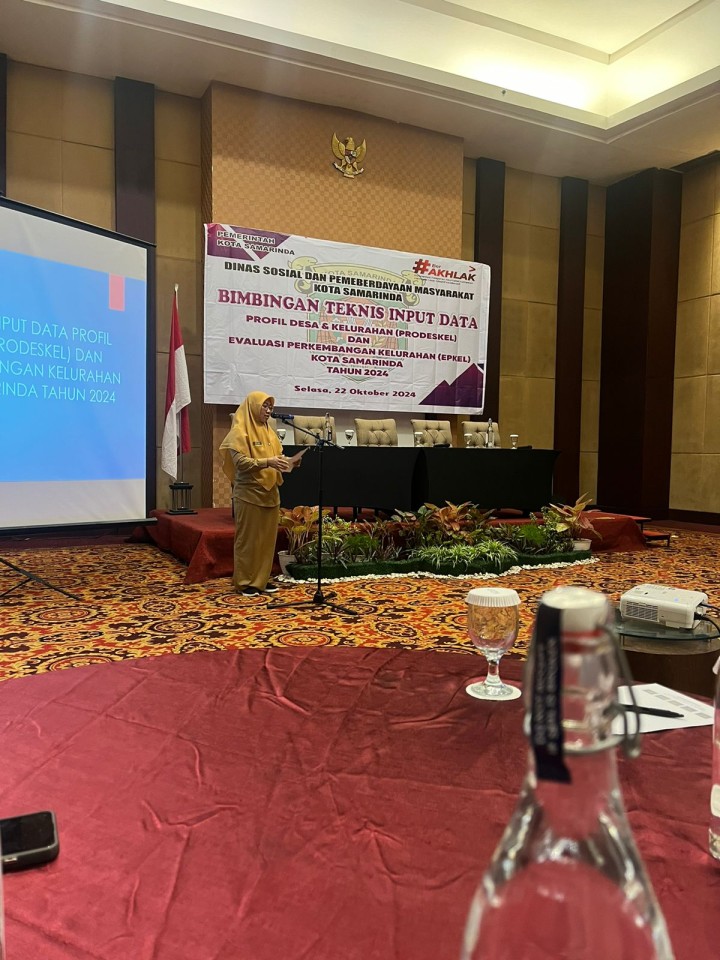 Mohon Ijin Melaporkan 22/10/2024 Staff Kelurahan Jawa menghadiri Bimbingan Teknis Input Data Profil Desa & Kelurahan (PRODESKEL) dan Evaluasi Perkembangan Kelurahan (EPKEL) Kota Samarinda Tahun 2024