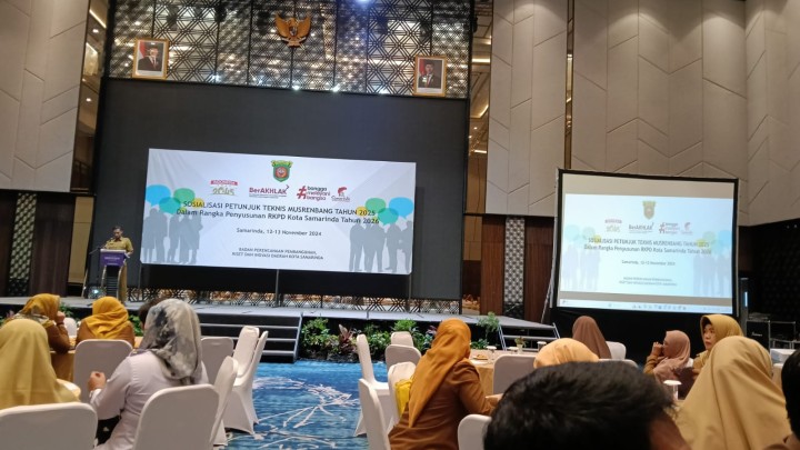 Mohon ijin menyampaikan 12/11/2024 Lurah Jawa menghadiri Sosialisasi Petunjuk Teknis Musrenbang Tahun 2025 Dalam Rangka Penyusunan RKPD Kota Samarinda Tahun 2026