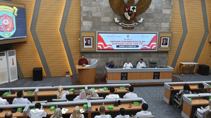 Mohon ijin menyampaikan 20/11/2024 Lurah Kelurahan Jawa Mengikuti Kegiatan Sosialisasi Pencegahan Pelanggaran Netralitas ASN dalam PILKADA serentak Tahun 2024