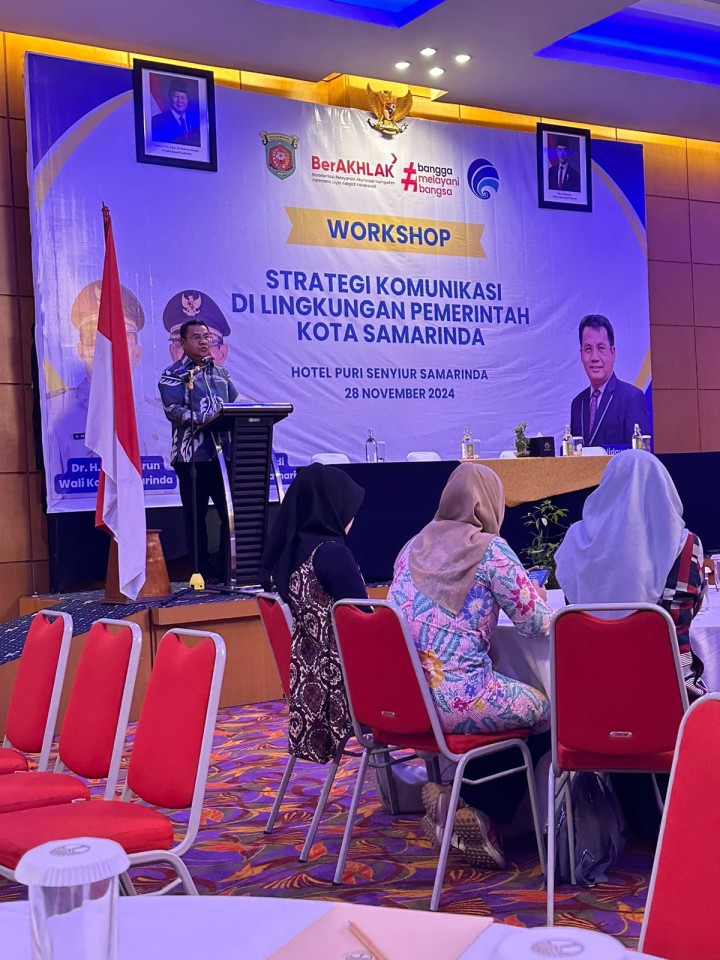 Mohon ijin menyampaikan 28/11/2024 Kasi Kesra mengikuti Kegiatan Workshop strategi komunikasi di Lingkungan Pemerintah Kota samarinda