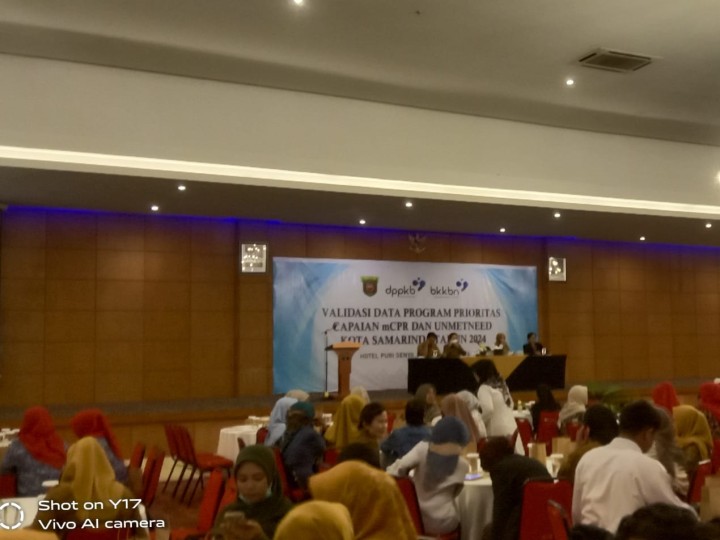 Mohon Ijin menyampaikan 2/12/2024 Staf Kasi Kesra menghadiri Pertemuan Validasi Data Program Prioritas Capaian mCPR dan UNMETNEED Kota Samarinda Tahun 2024