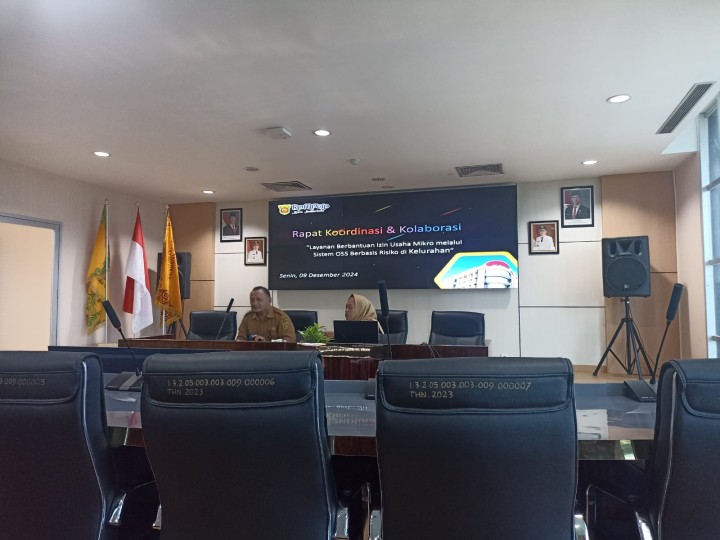 Mohon ijin menyampaikan 9/12/2024 Kasi Ekobang Mengikuti Kegiatan Rapat Koordinasi Layanan Berbantuan Izin Usaha Mikro Melalui Sistem OSS Berbasis Risiko Di Kelurahan