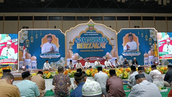 Mohon Ijin menyampaikan 25/3/2025 Lurah Jawa Menghadiri Acara Samarinda Berzakat di Gor Segiri Samarinda