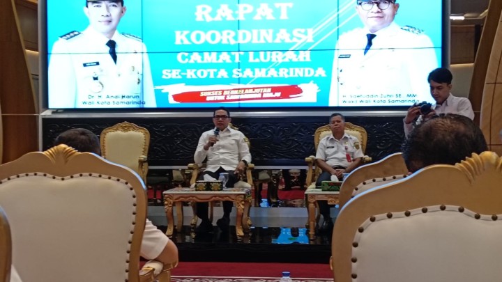 Mohon ijin menyampaikan 09/4/2025 Rapat Koordinasi Lurah dan Camat Se-Kota Samarinda yang di Pimpin Bapak Walikota Andi Harun