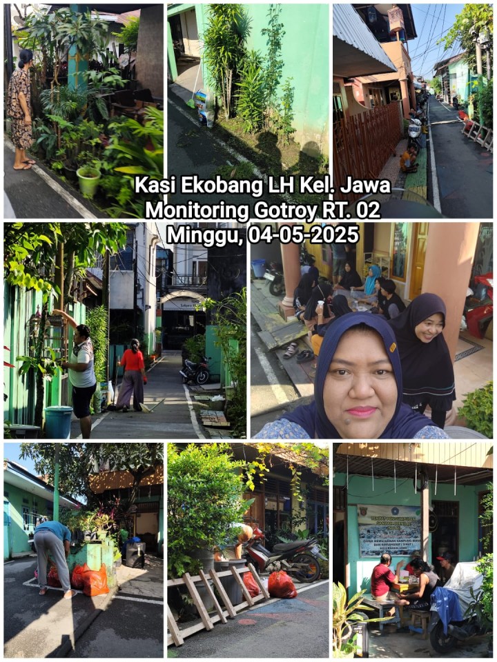 Mohon izin menyampaikan 04/05/2025 Kegiatan Monitoring Gotroy di RT. 02 Kelurahan Jawa oleh Kasi Ekobang LH & Staf