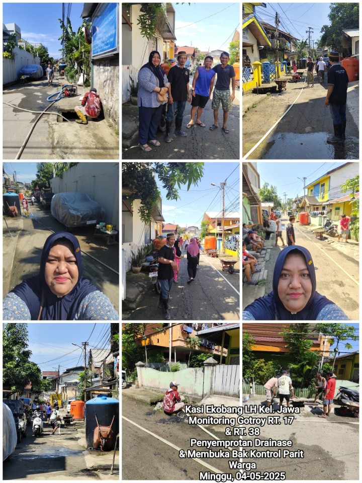 Mohon izin menyampaikan 04/5/2025 Kegiatan Monitoring Gotroy di RT. 17 & RT. 38 Kelurahan Jawa oleh Kasi Ekobang LH