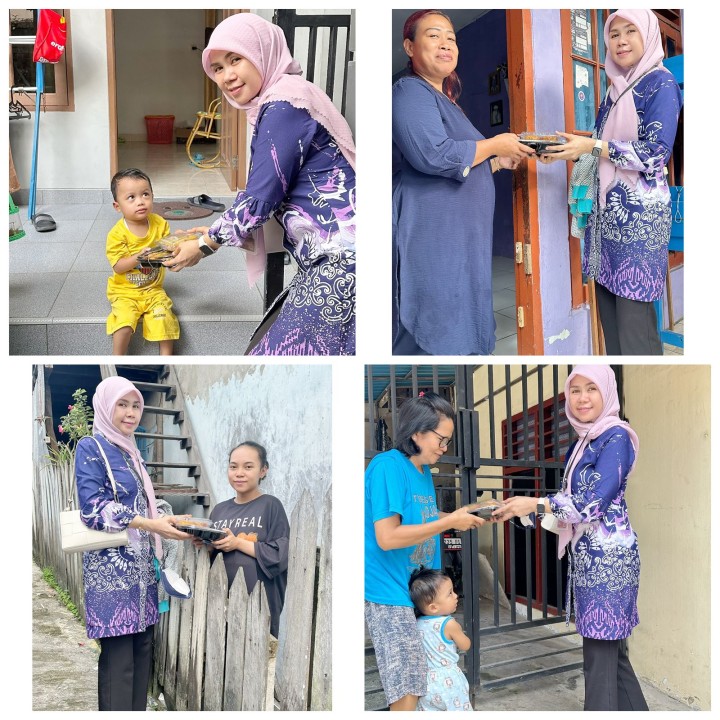 Mohon izin menyampaikan 22/05/2025 Kunjungan dan penyaluran PMT program Dinas Kesehatan sebagai sasaran Balita resiko stunting dan Bumil di RT 31,24,33,34,32 Oleh Kasi Kesra kelurahan Dengan adanya program ini diharapkan dapat mengurangi angka stunting dan mencegah resiko stunting pada Balita Bersama dengan kader Posyandu sebagai Kurir pengantar PMT