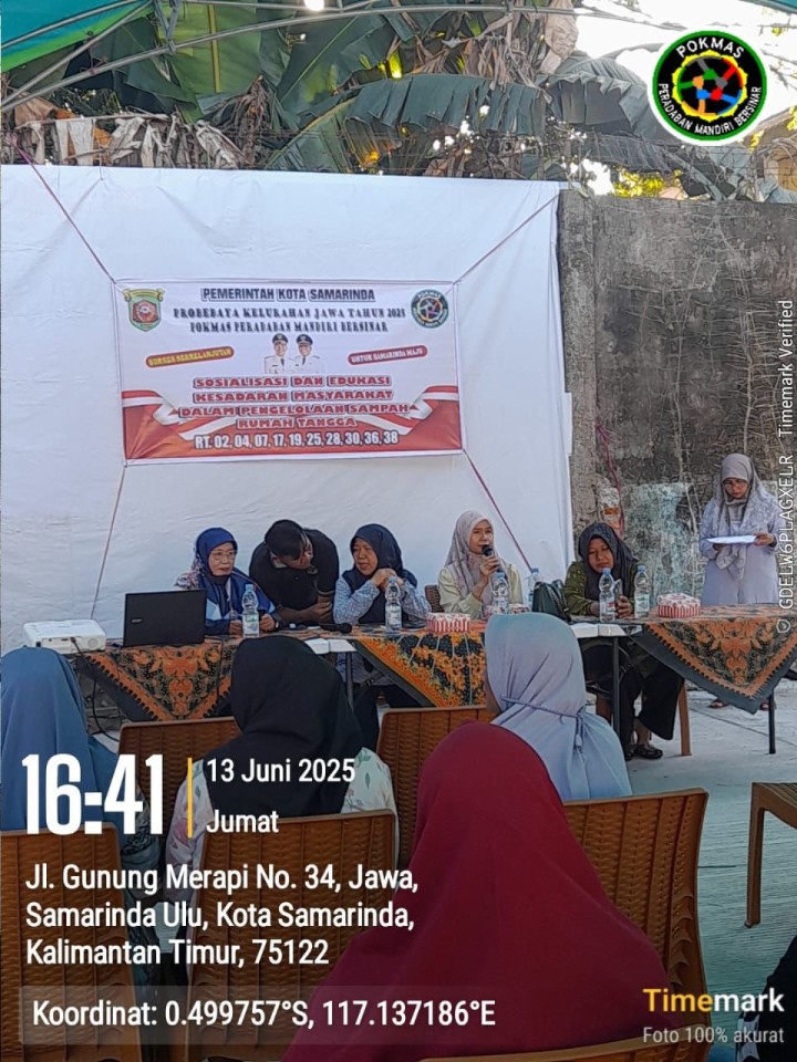 Mohon izin menyampaikan 13/06/2025 Kasi Kesra menghadiri kegiatan Sosialisasi di RT 04 Narasumber  Ibu Hj, Tuti dan Ibu Nana dari Kecamatan dan Pendamping Pemberdayaan