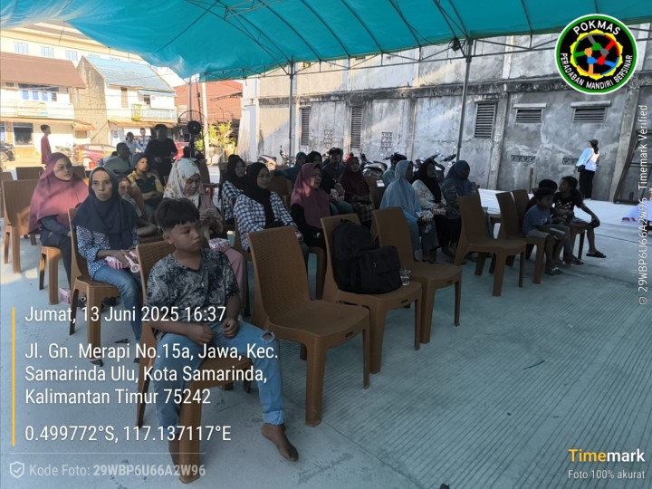 Mohon izin menyampaikan 13/06/2025 Kasi Kesra menghadiri kegiatan Sosialisasi di RT 04 Narasumber  Ibu Hj, Tuti dan Ibu Nana dari Kecamatan dan Pendamping Pemberdayaan