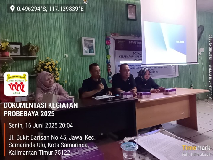 Mohon izin menyampaikan 16/6/2025 Lurah Jawa dan Kasi Kesra Kelurahan Jawa Menghadiri Kegiatan Sosialisasi Pilah Sampah Rumah Tangga di RT 23 Kelurahan Jawa