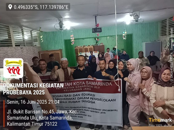 Mohon izin menyampaikan 16/6/2025 Lurah Jawa dan Kasi Kesra Kelurahan Jawa Menghadiri Kegiatan Sosialisasi Pilah Sampah Rumah Tangga di RT 23 Kelurahan Jawa