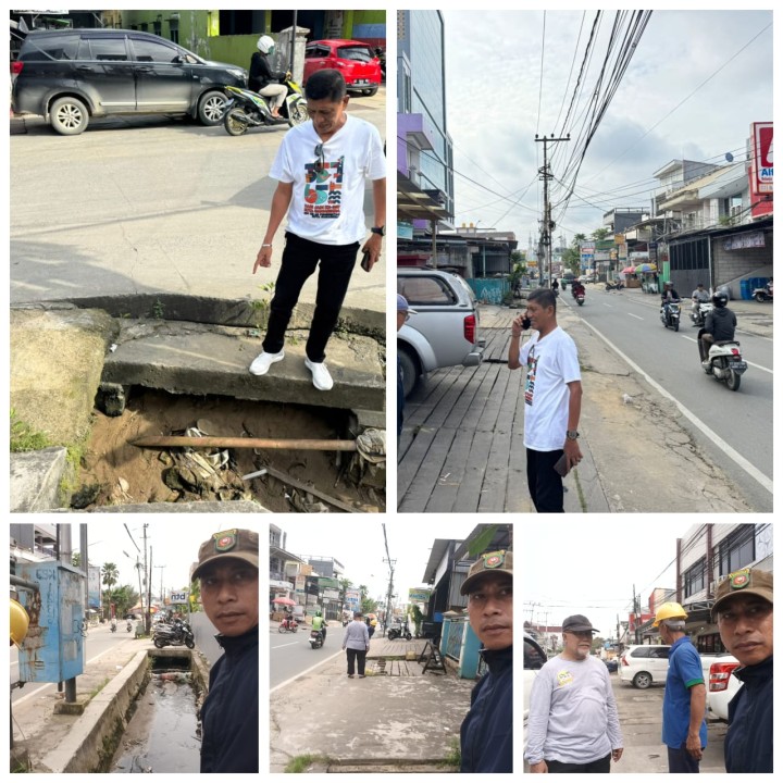 Ijin Melaporkan Bapak walikota  27-28 juni 2025 Telah di adakan pengecekan  Drainase Oleh Lurah jawa  dan  TWAP Bapak Hambali  dan Ketua RT 01,40 dan 03 di jl simpang 3 jl Gn cermai dan gn.merbabu serta jl.Gajah Mada Untuk saat sdh di adakan pengangkatan Drainase dan botool botol sampah  lainya di simpang 3 Merbabu Cermai oleh TIM Hantu banyu,dan tadi terkendala hujan dan reda hujan akan di lanjutkan kembali