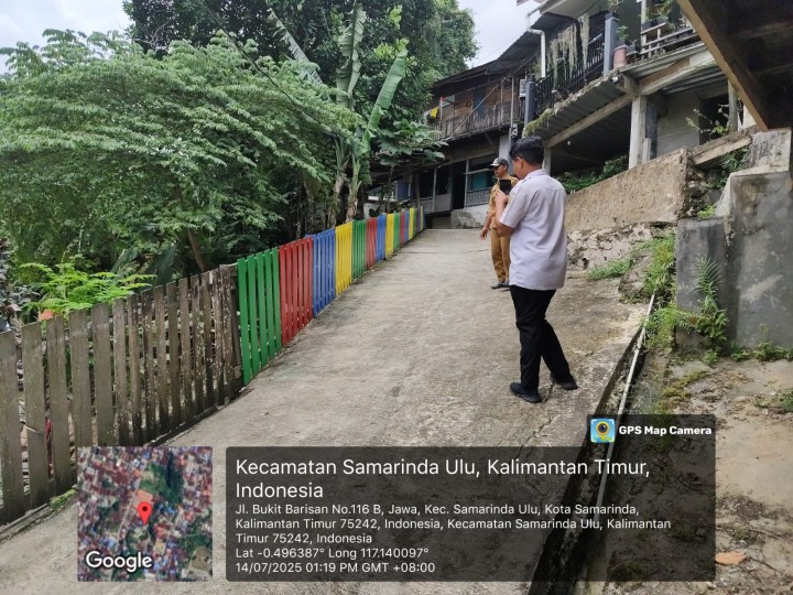 Mohon izin menyampaikan 14/7/2025 Lurah Jawa, Kasi Ekobang & LH Beserta Staff Peninjauan Sarpras Probebaya 2025 (Rehab Pagar & Pengecetan) di RT. 23 Kel. Jawa - Pokmas BBJ