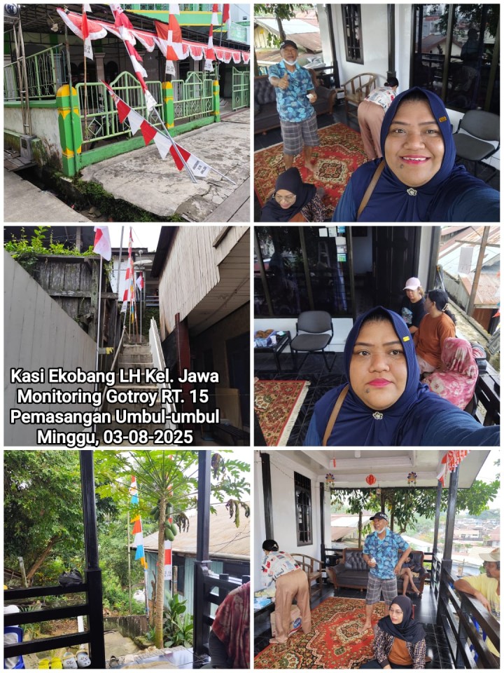 Mohon izin menyampaikan 3/8/2025 Mohon izin menyampaikan Lurah Jawa, Kasi Ekobang LH & Staf Kel. Jawa Monitoring Gotroy RT. 33 bersama Tim Hantu Banyu DPUPR Kota Samarinda di Jl. Bukit Barisan dan Monintoring Gotong Royong di Wilayah RT. 15 & 16