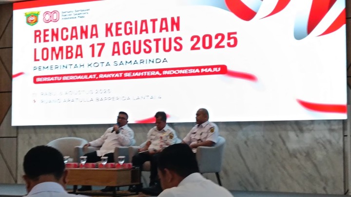 Mohon izin menyampaikan 6/8/2025 Lurah Jawa menghadiri Rapat Persiapan HUT RI ke 80 Pemkot Samarinda dan  Dan Penyelenggaraan Lomba Lomba Tingkat kelurahan, kecamatan dan Tingkat Kota Samarinda