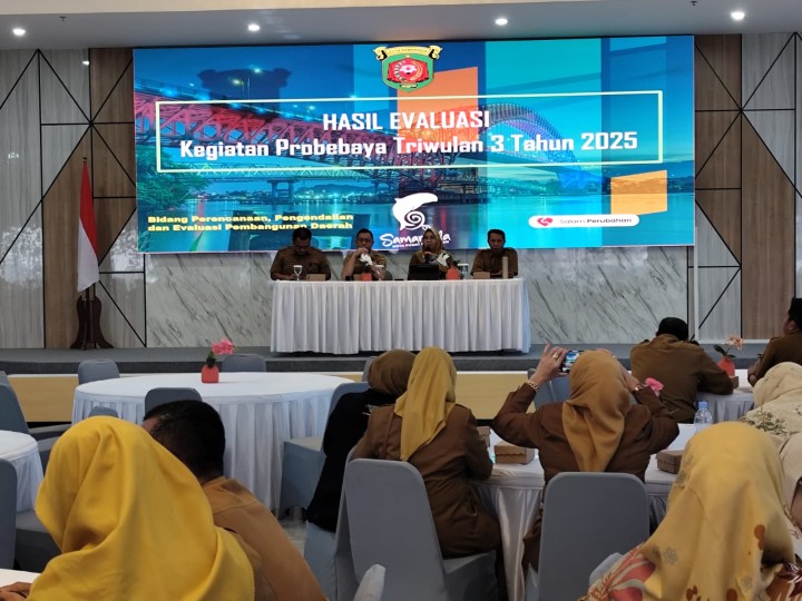 Mohon izin menyampaikan 16/9/2025 Lurah Jawa, Kasi Ekobang & LH dan Kasi Kesra Kel. Jawa Rapat Koordinasi Probebaya TW 3 Tahun 2025 (Hasil Input E-Dalev) Ruang Rapat Arutala BAPPERIDA Kota Samarinda Lantai 4