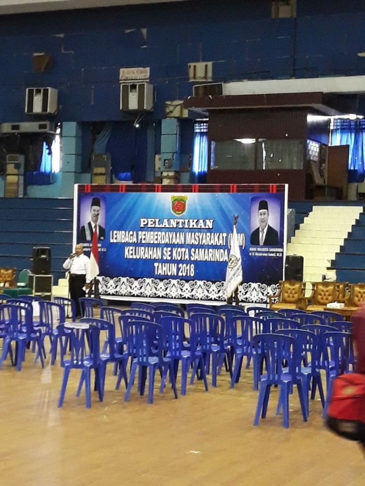LPM Karang Anyar mengikuti kegiatan.Pelantikan Pengurus LPM se Kelurahan Kota Samarinda masa bhakti 2018-2020