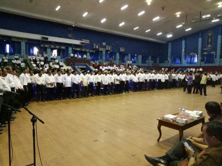 LPM Karang Anyar mengikuti kegiatan.Pelantikan Pengurus LPM se Kelurahan Kota Samarinda masa bhakti 2018-2020