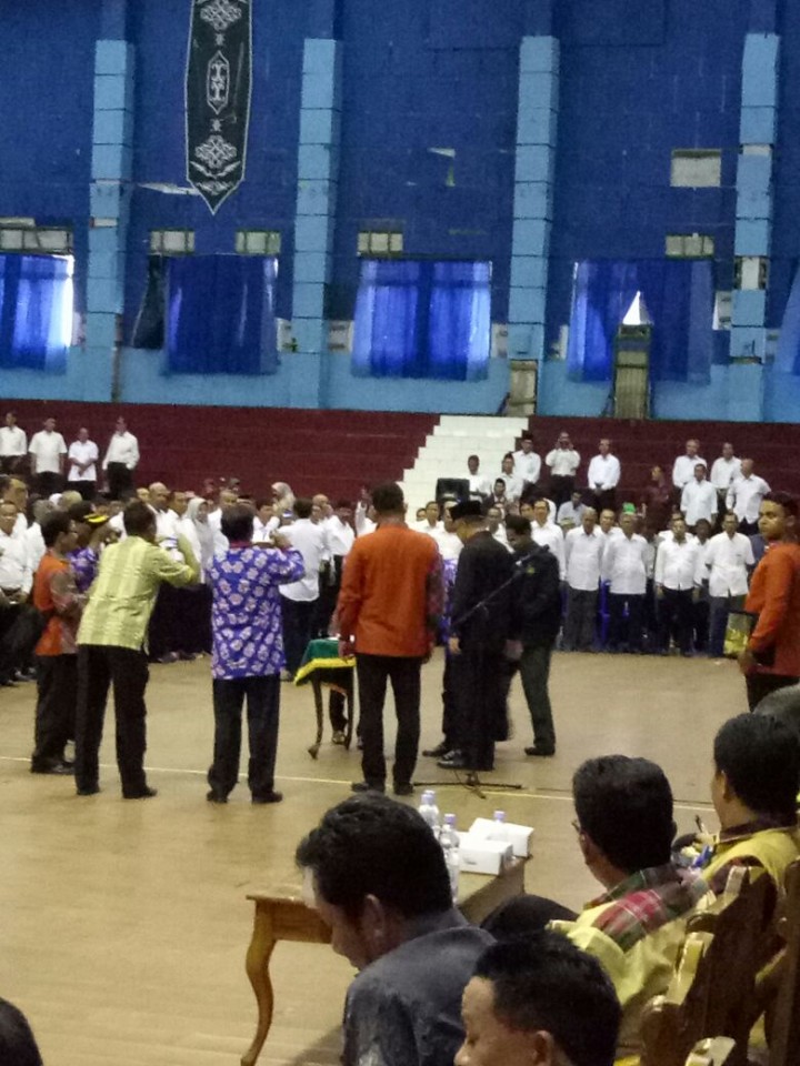 LPM Karang Anyar mengikuti kegiatan.Pelantikan Pengurus LPM se Kelurahan Kota Samarinda masa bhakti 2018-2020