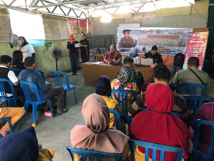 Kegiatan Penyuluhan Anti Narkoba di Kelurahan Karang Anyar, 26 Juli 2018