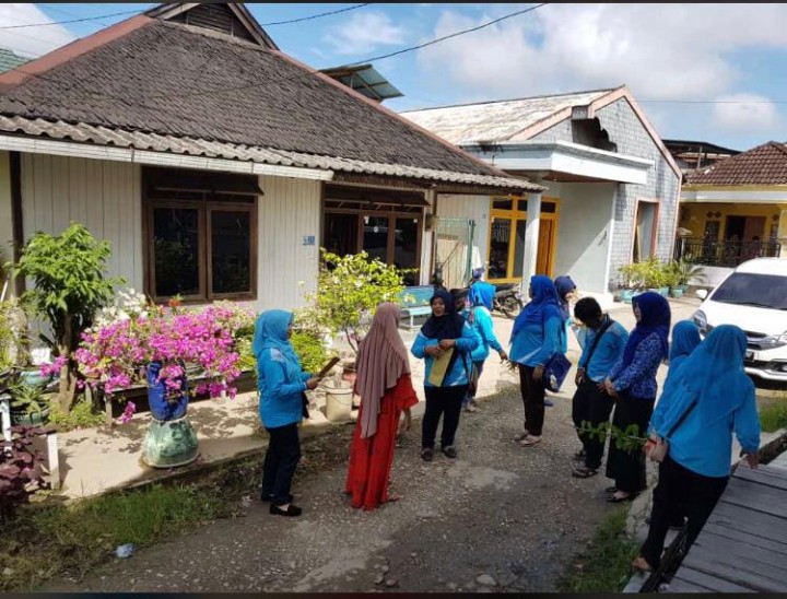 Kegiatan Penilaian Rumah Sehat di Karang Anyar dalam rangka hari Ibu PKK Karang Anyar, Selasa, 11 Desember 2018