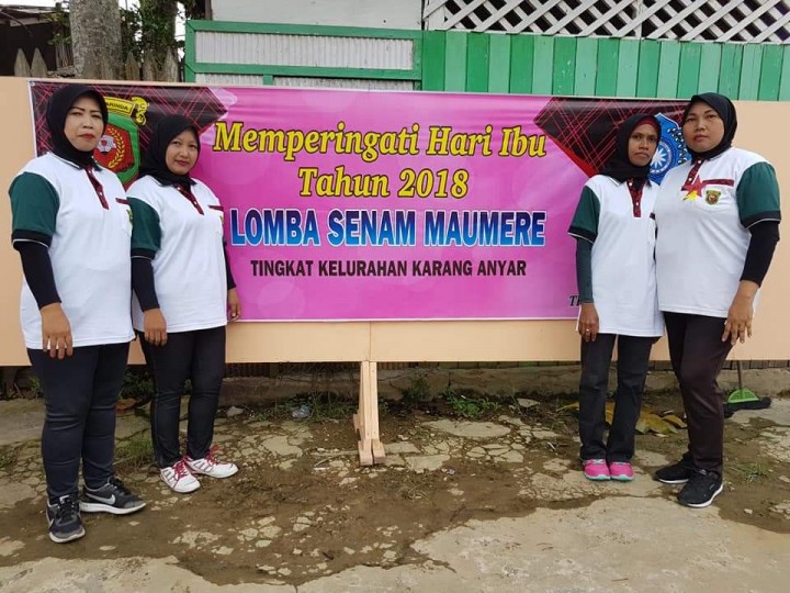 Lomba Senam Maumere Tk.Karang Anyar dalam Rangka Hari Ibu tahun 2018, 18-12-2018