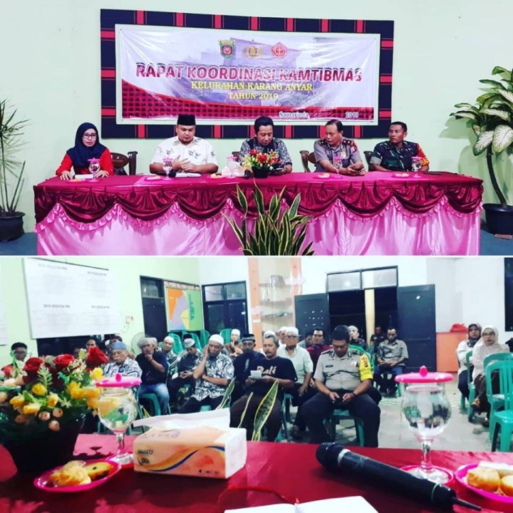 Rapat Kordinasi Kamtibmas Bersama Unsur Muspika Kecamatan Sungai Kunjang 2019, Rabu, 27-02-2019