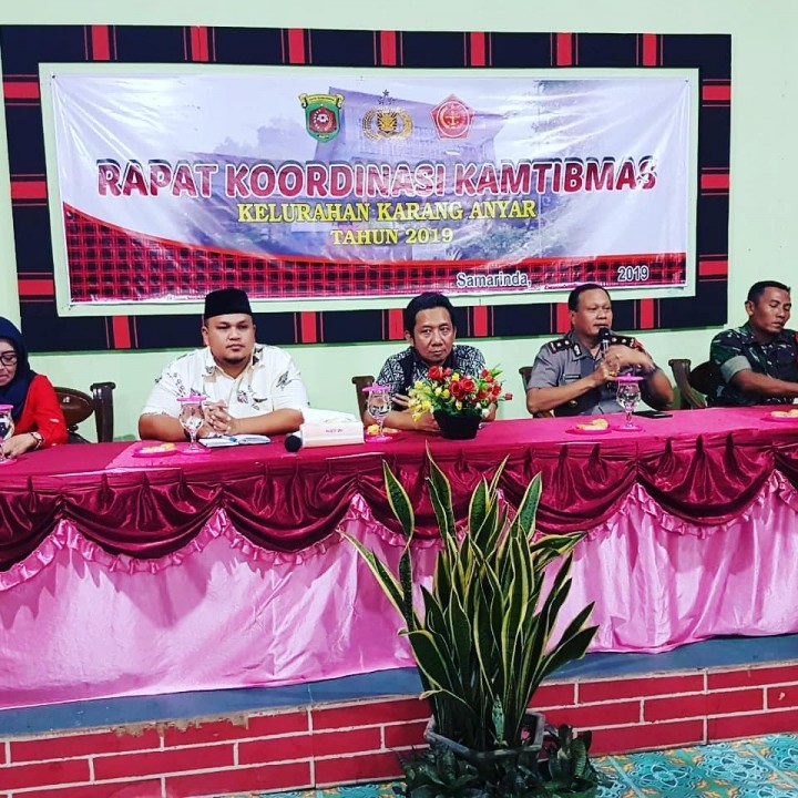 Rapat Kordinasi Kamtibmas Bersama Unsur Muspika Kecamatan Sungai Kunjang 2019, Rabu, 27-02-2019