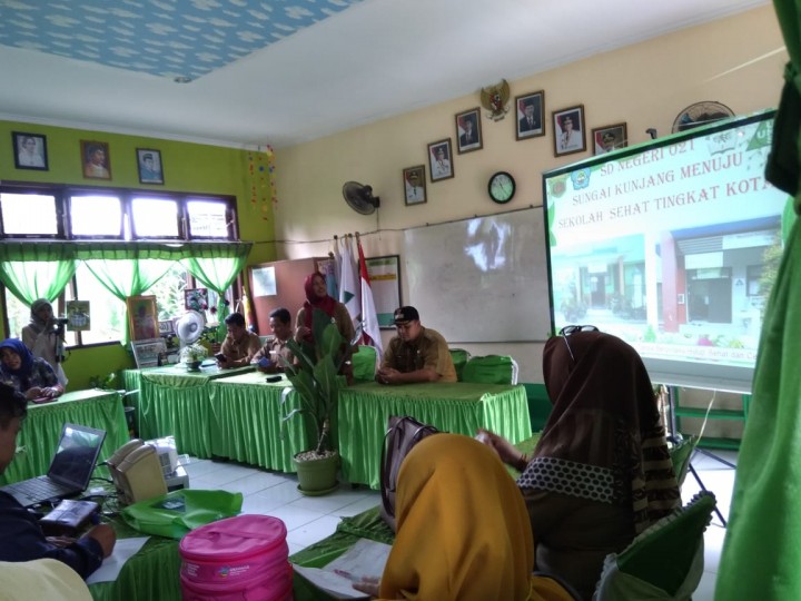 9 april 2019 penilaian lomba sekolah sehat tingkat kota samarinda...perwakilan dari kecamatan sungai kunjang diikuti oleh SD.N 021 Kel.Karang Anyar.